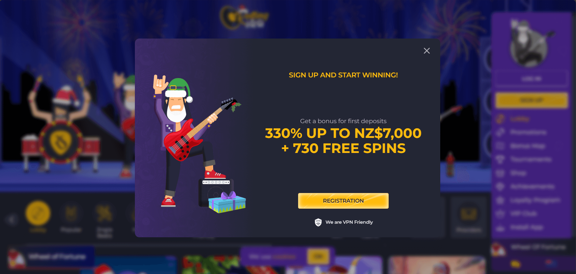 Rolling Slots Welcome Bonus Main Page